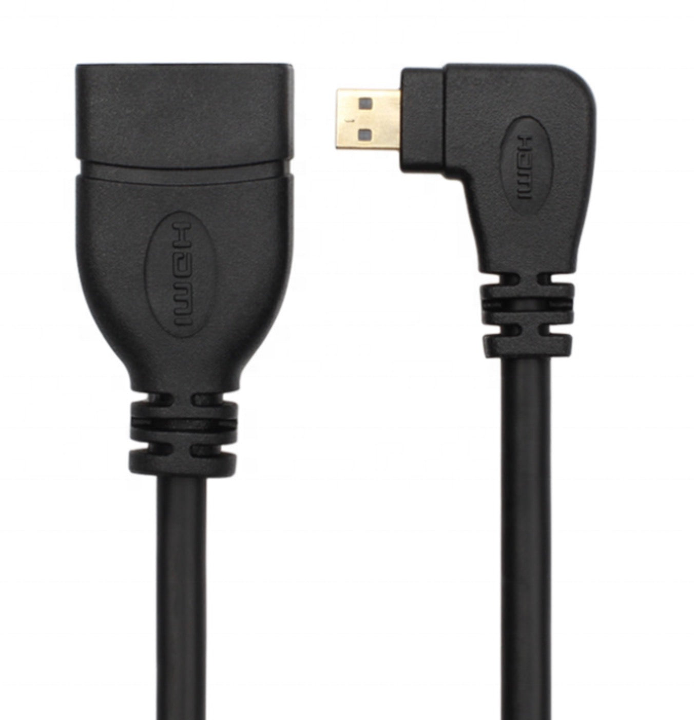 Micro HDMI Male to HDMI Female Adapter Cable for Camera Camcorder 0.15m