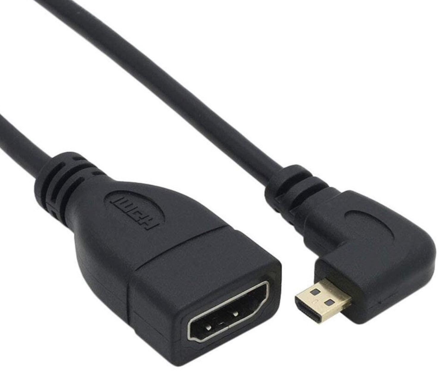 Micro HDMI Male to HDMI Female Adapter Cable for Camera Camcorder 0.15m