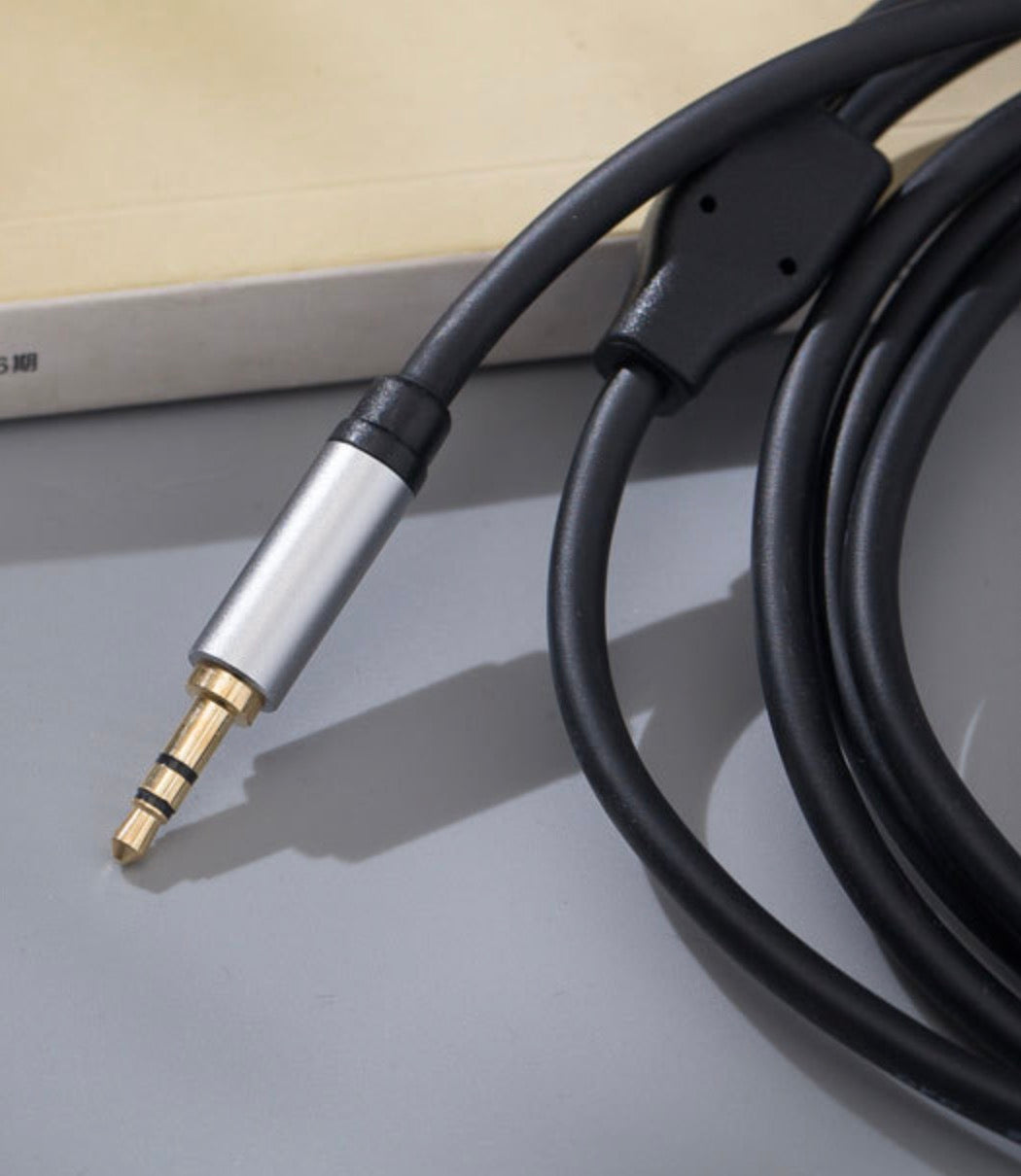 3.5mm TRS to Dual 6.35mm TS Cable – 1.5m Male to Mono Male Audio Y Splitter