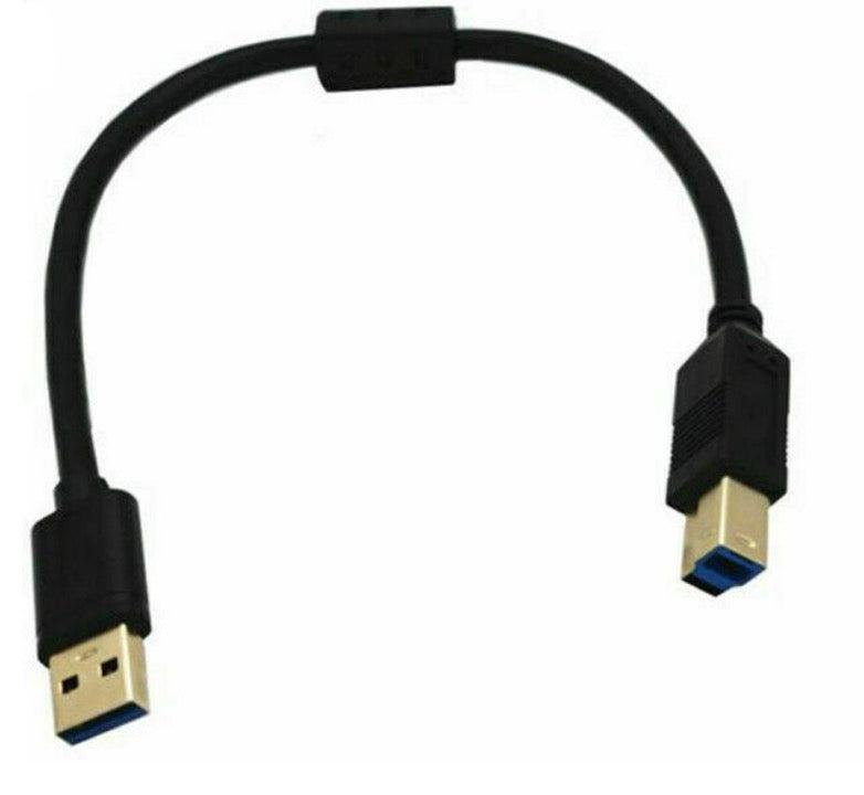 USB 3.0 A Male to B Type Male Cable For Scanners, Printers, Hard Drives