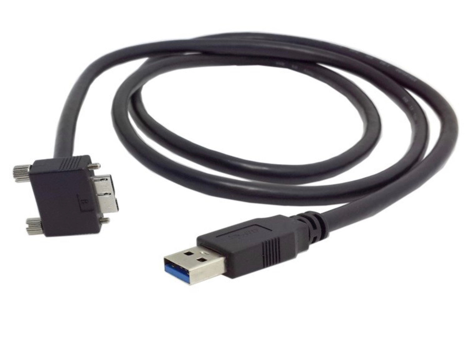USB-A 3.0 Male to Micro B Angled Data Cable 1.2m