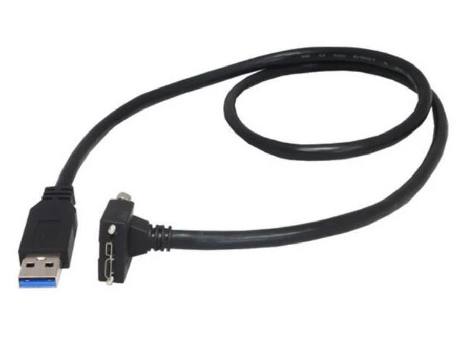 USB-A 3.0 Male to Micro B Angled Data Cable 1.2m