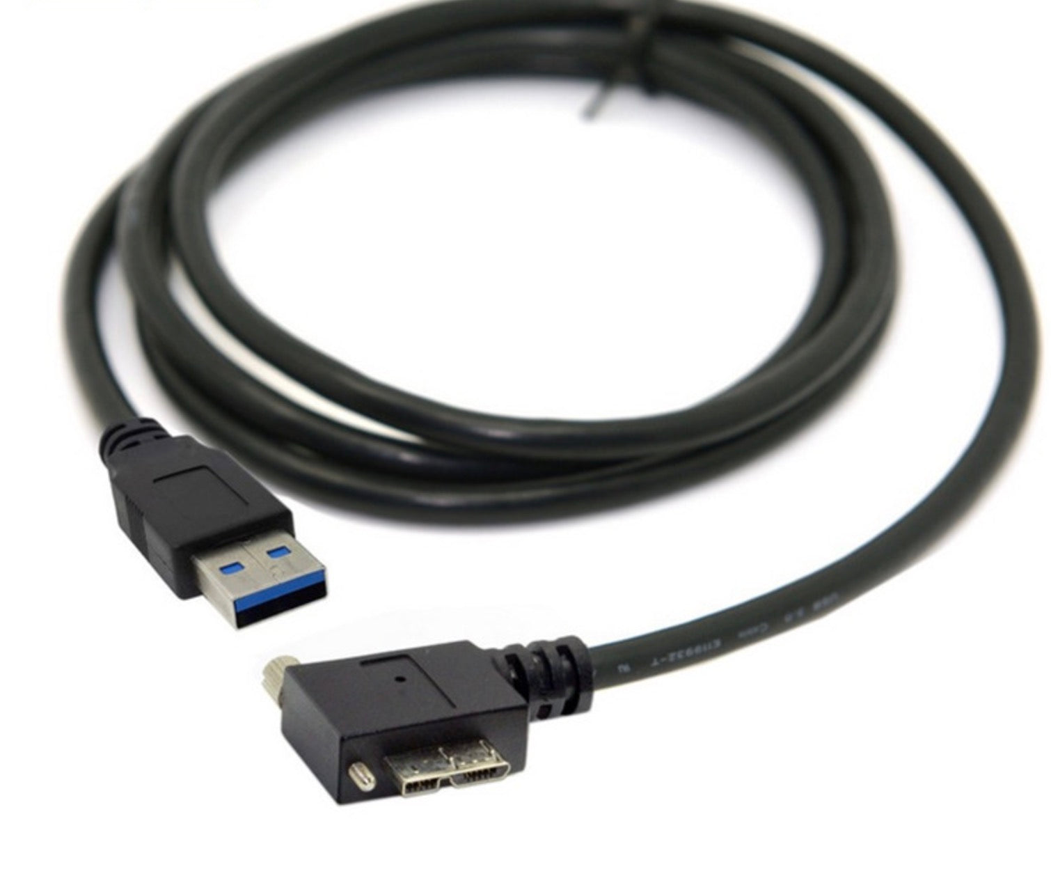 USB-A 3.0 Male to Micro B Angled Data Cable 1.2m