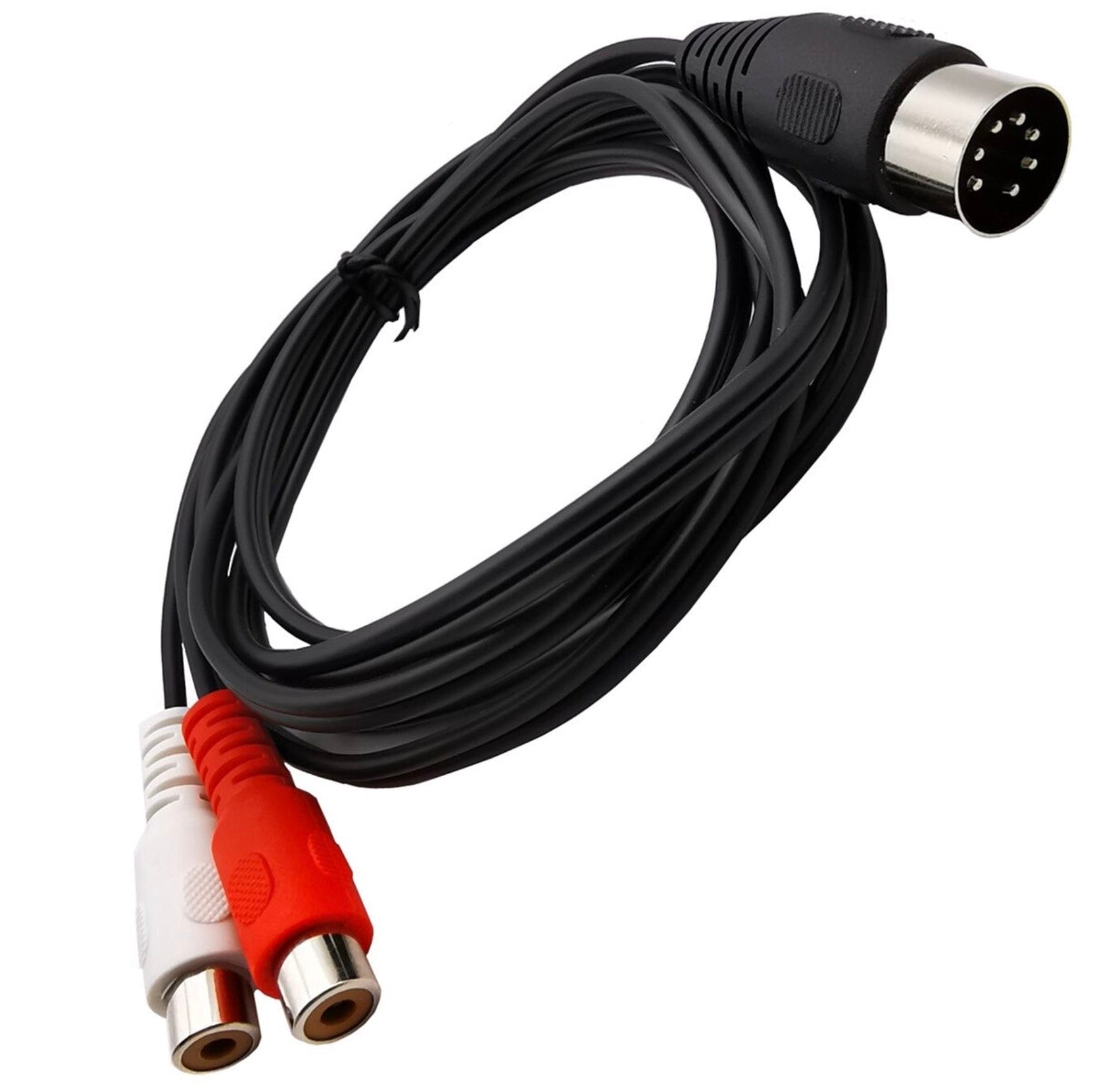 7Pin Din Male to 2 RCA Female Audio Cable for Bang & Olufsen, Naim, Quad.Stereo Systems