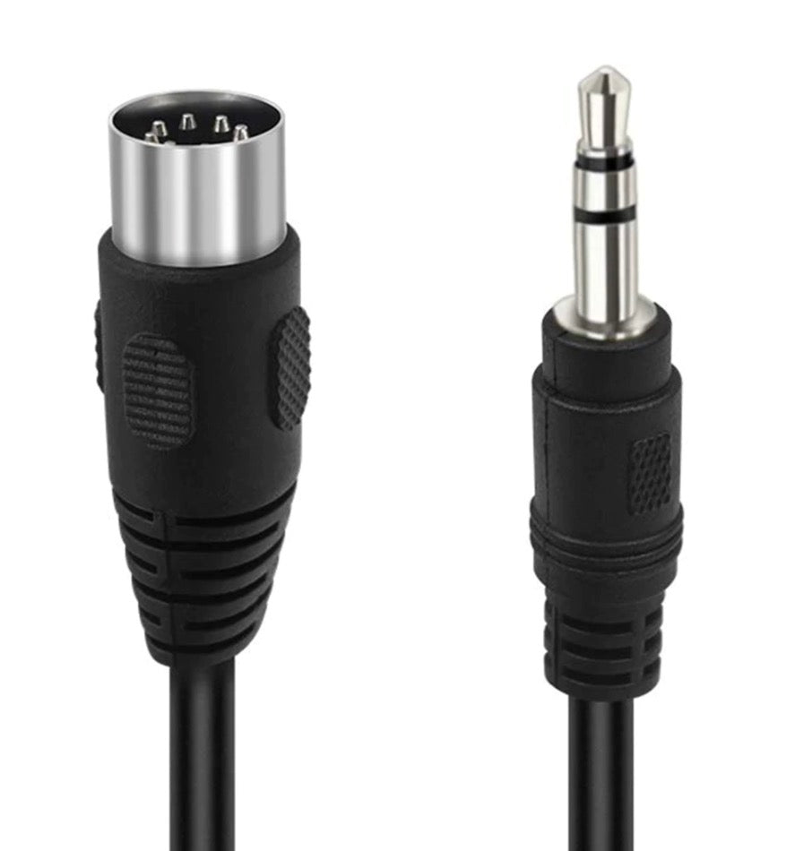 7-Pin Din Male to 3.5mm(1/8in) Stereo Male Professional Audio Cable for Bang & Olufsen, Naim, Quad Stereo Systems