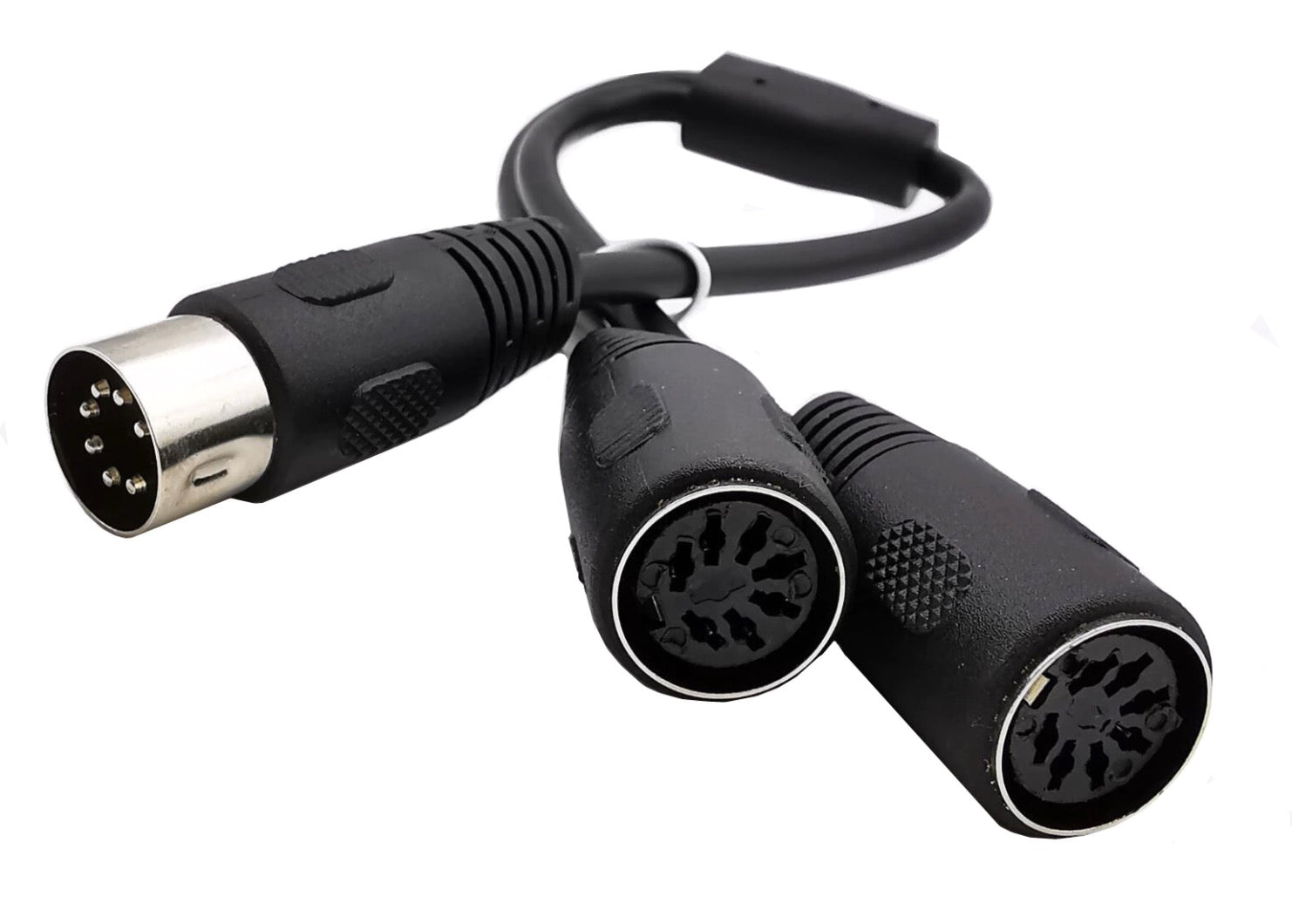 7-Pin Male to Dual 7-Pin Din Female Y Splitter Cable for Bang Olufsen Naim Quad Stereo Systems