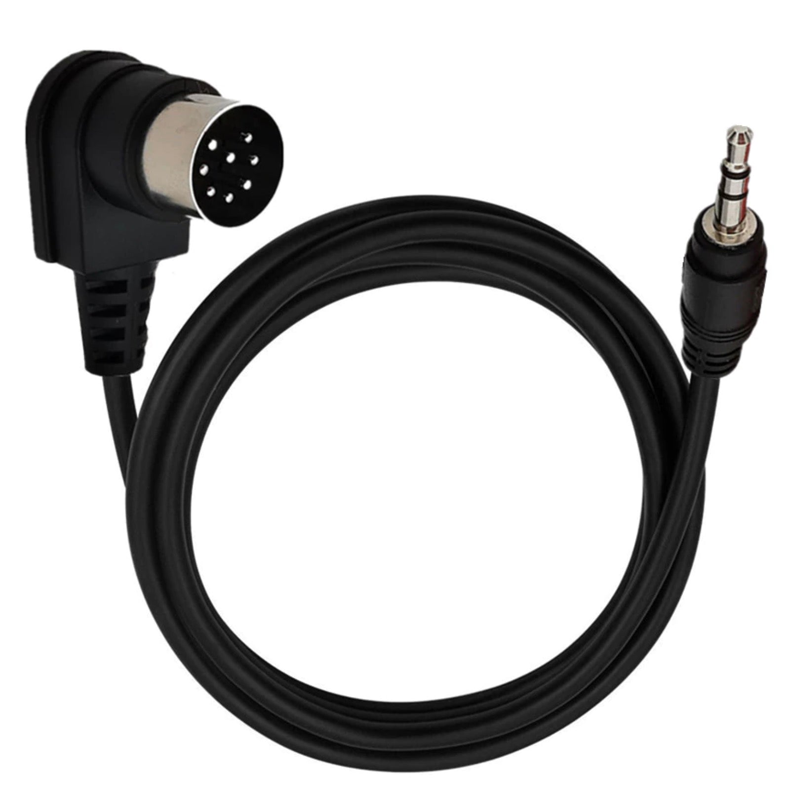3.5mm Car AUX Input Adapter – Mini Jack to 8 Pin M-BUS CD Changer Audio Cable for Alpine (1.8m)