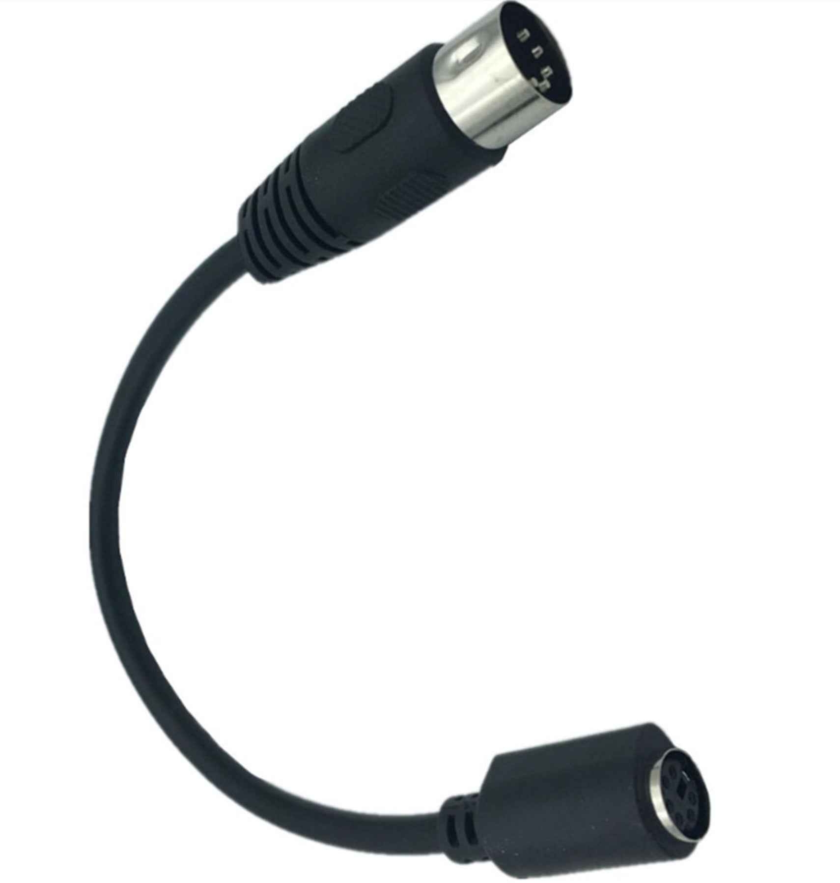 5-Pin Din Male to Mini Din 6-pin PS2 Female Keyboard Adapter Converter Cable