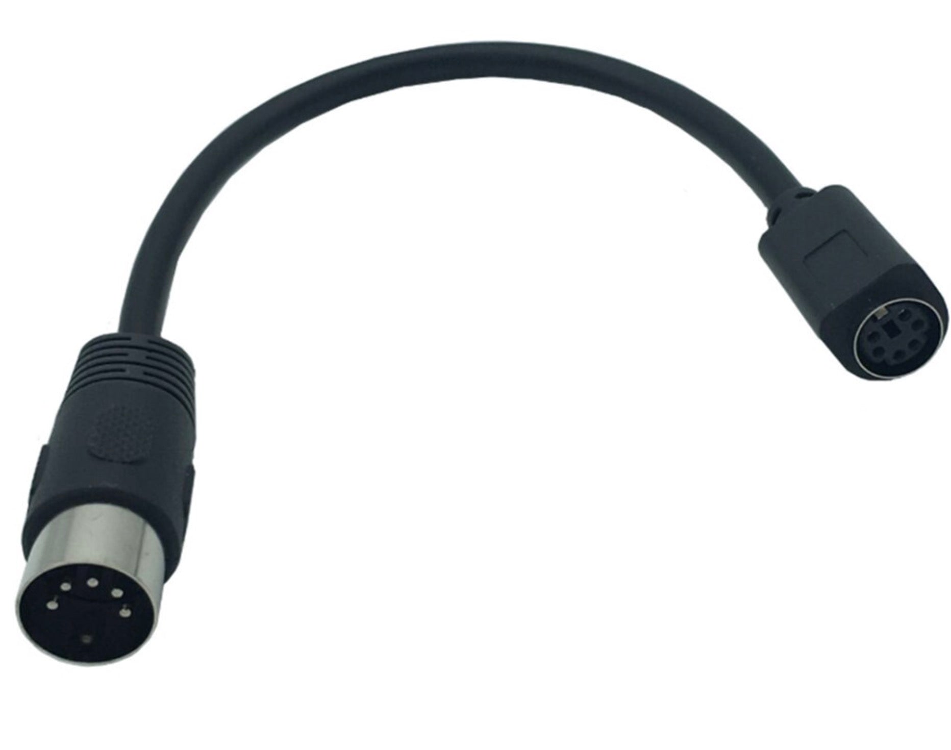 5-Pin Din Male to Mini Din 6-pin PS2 Female Keyboard Adapter Converter Cable