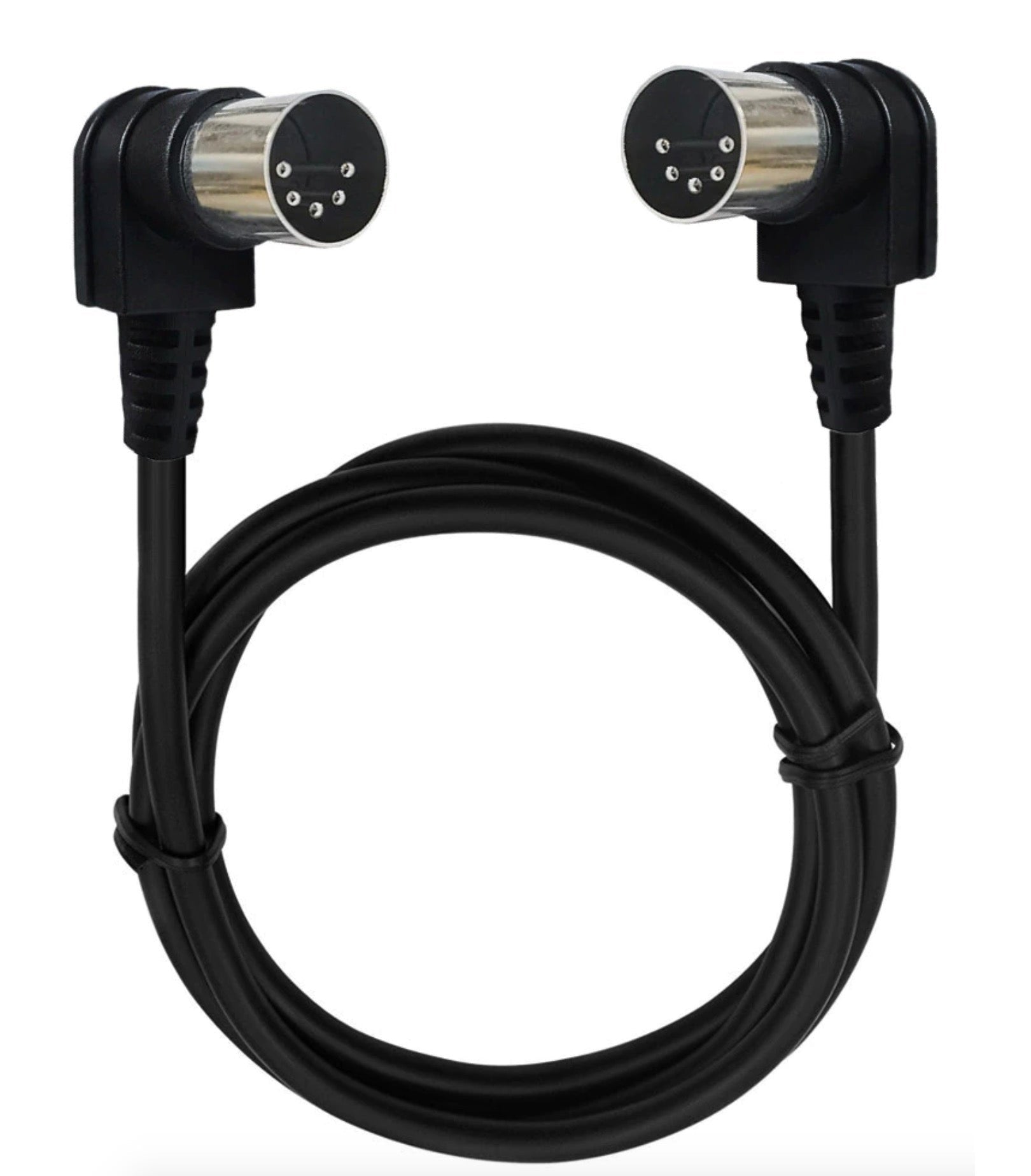 5-Pin Din MIDI Cable Angled Male to Male For MIDI Keyboard