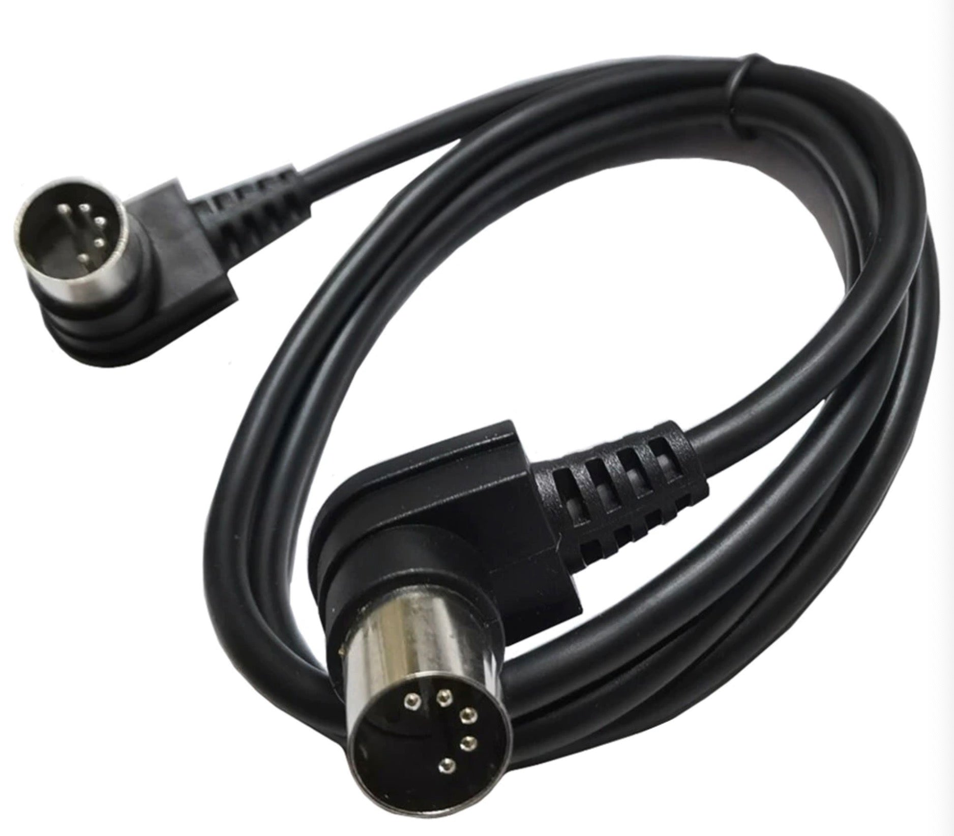 5-Pin Din MIDI Cable Angled Male to Male For MIDI Keyboard
