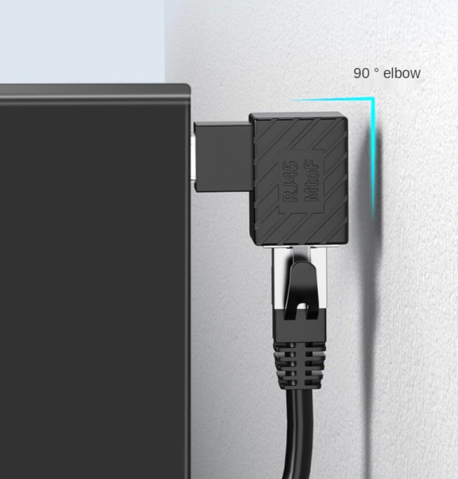 RJ45 Male to Female Extension Cat6 LAN Network Connector Adapter