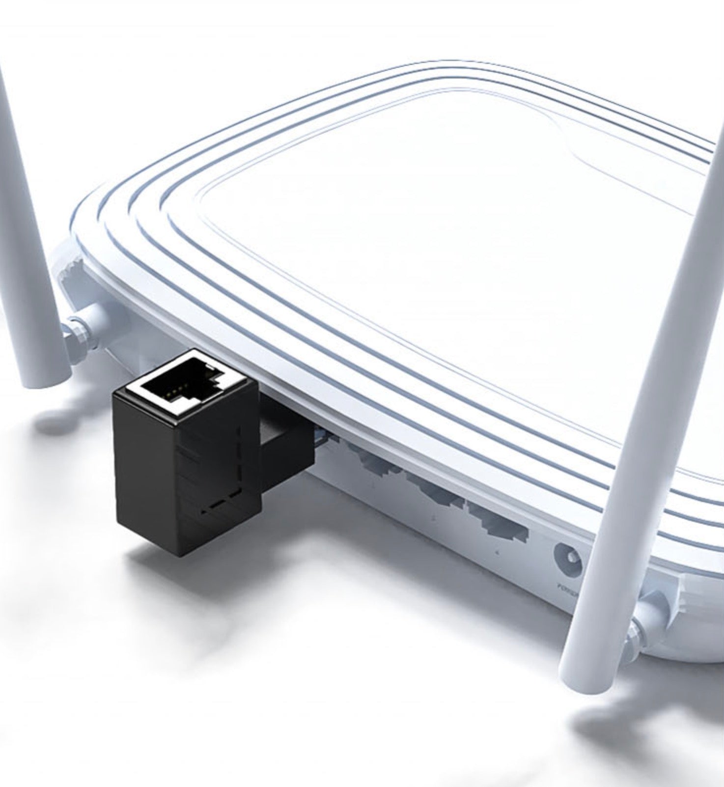 RJ45 Male to Female Extension Cat6 LAN Network Connector Adapter