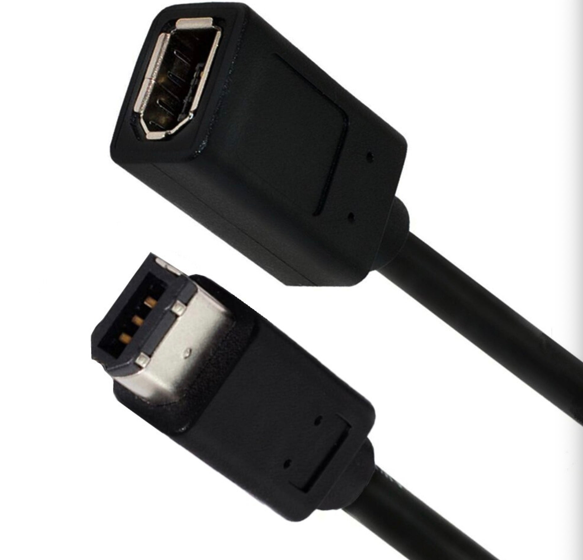 1394 6-Pin Female to 1394b 6-Pin Male FireWire 400 to 400 Extension Cable