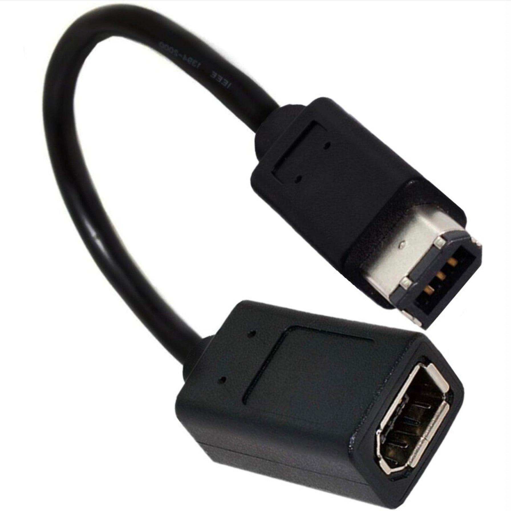 1394 6-Pin Female to 1394b 6-Pin Male FireWire 400 to 400 Extension Cable