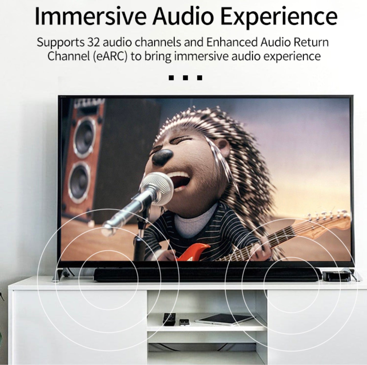 8K HDMI 2.1 Angled Adapter – Male to Female, 8K@60Hz, HDR, Dolby Vision Support