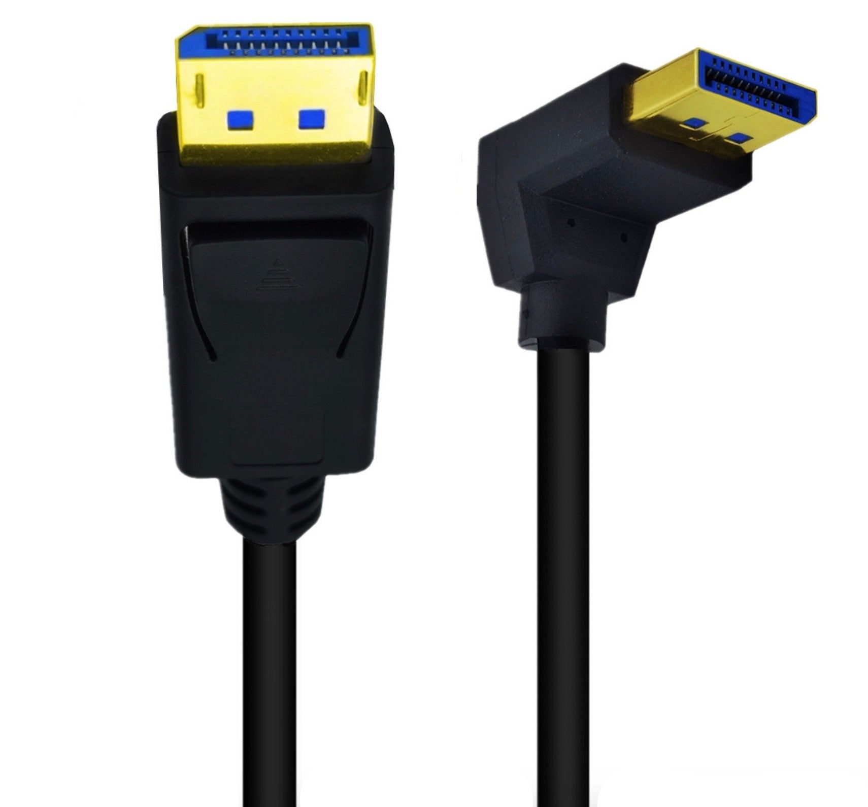 8K Displayport 1.4 Straight Male to Down Angled Male 90° Cable (8K@60Hz)