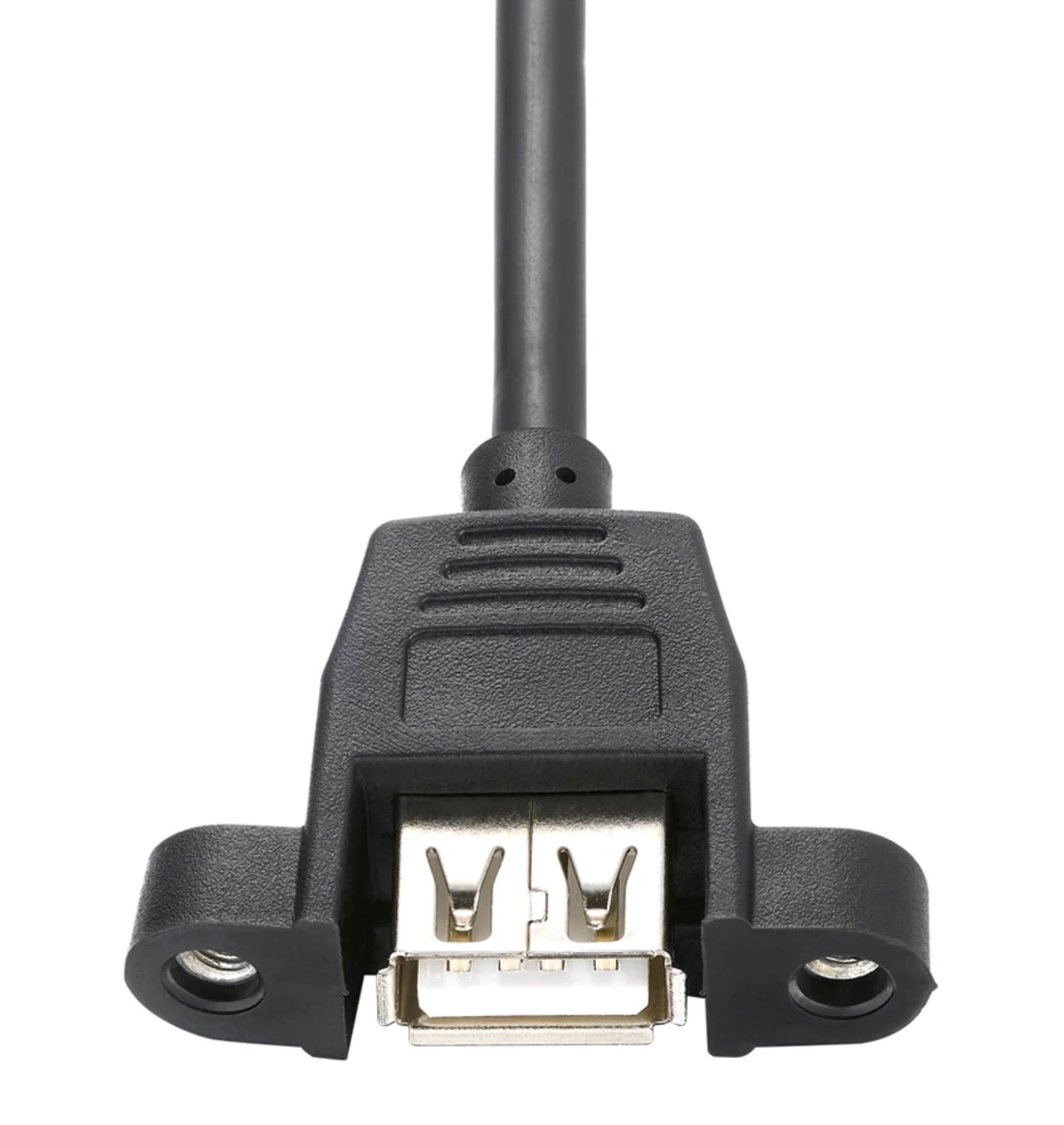 USB 2.0 Type A Male to Female Panel Mount Extension Cable 1m