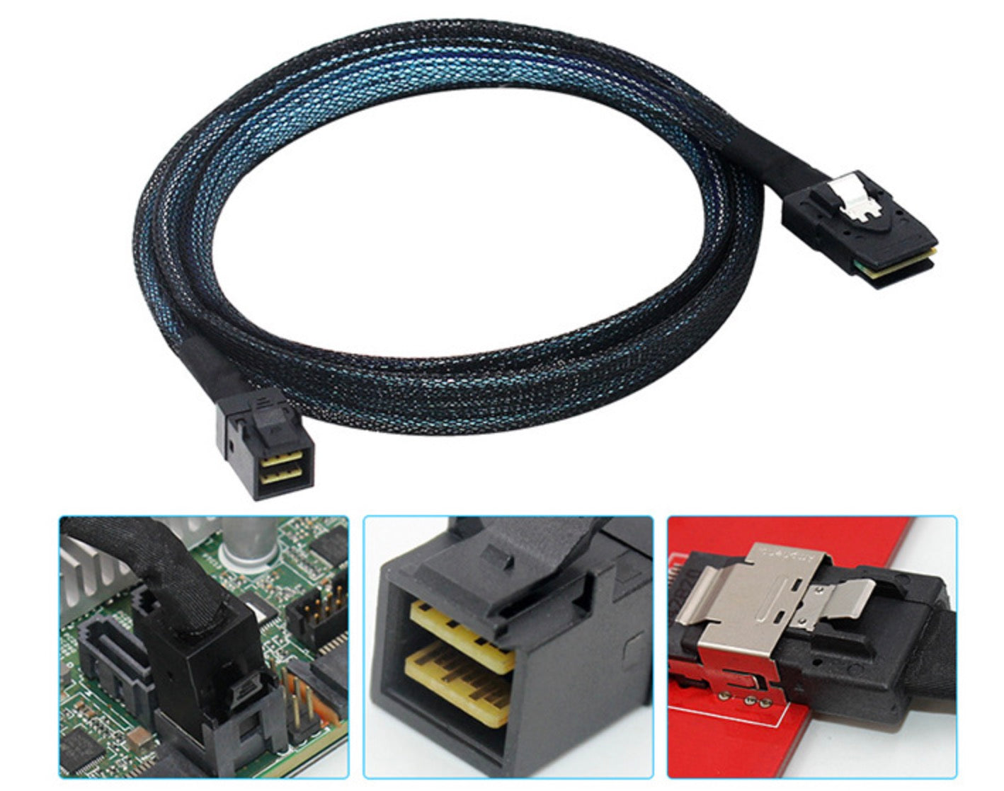 Mini SAS SFF-8643 to Mini SAS 36Pin SFF-8087 Internal Mini SAS HD Cable (8643 to 8087)