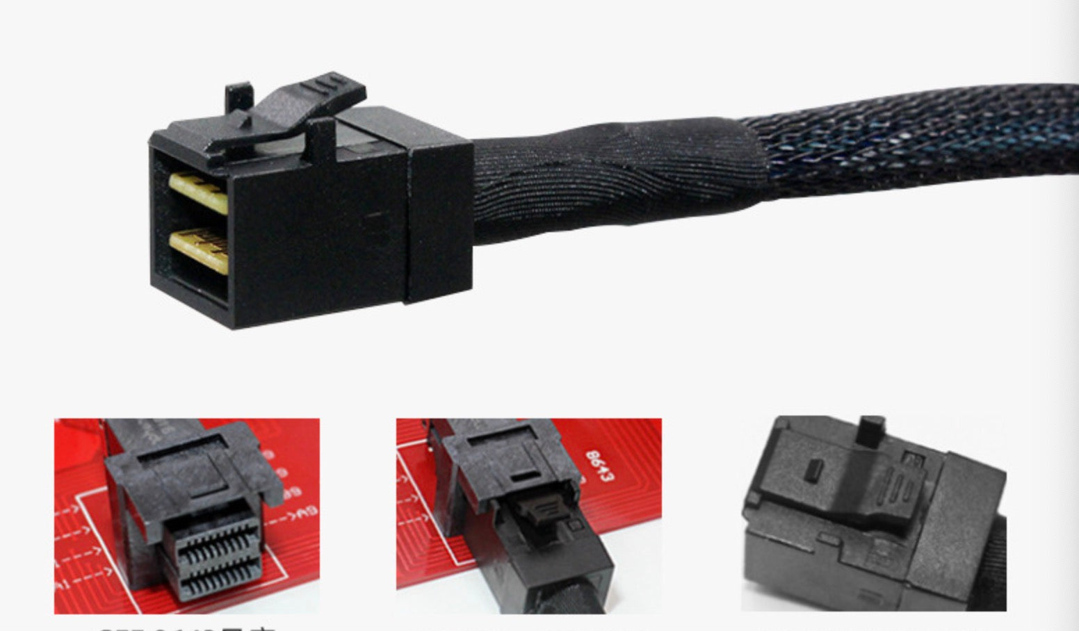 Mini SAS SFF-8643 to 4 x SATA 7-pin Forward Breakout Cable For RAID Card Controller