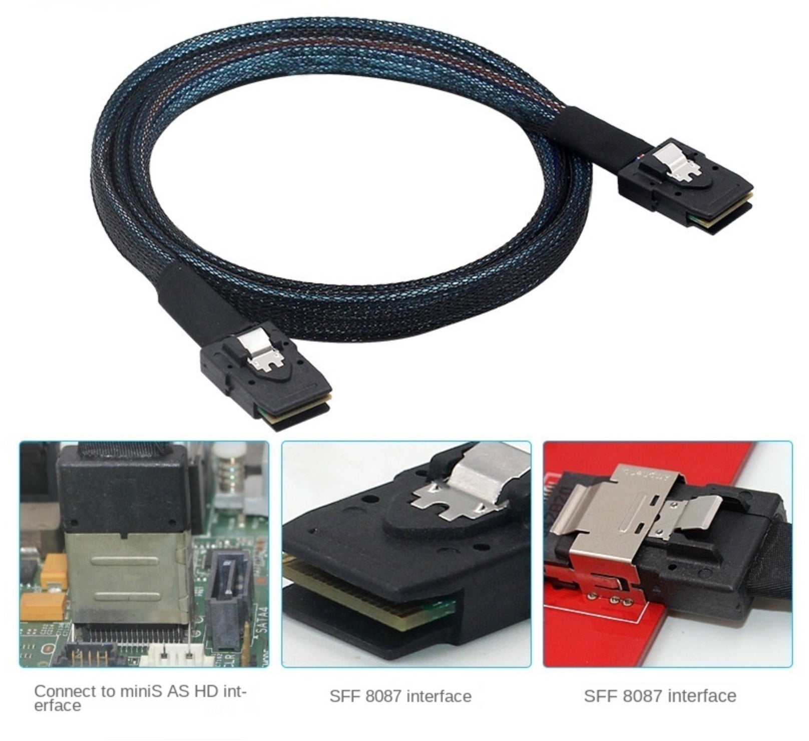 Internal Mini SAS 36Pin SFF-8087 to Mini SAS 36pin SFF-8087 RAID Cable