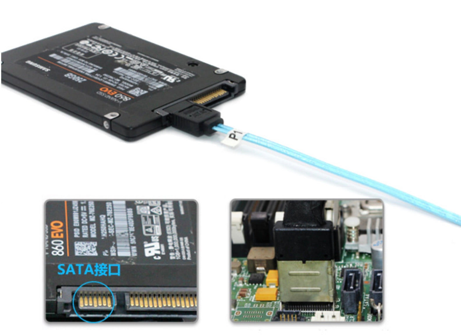 Internal Mini-SAS 36Pin SFF-8087 to 4 x SATA 7Pin Data Cable