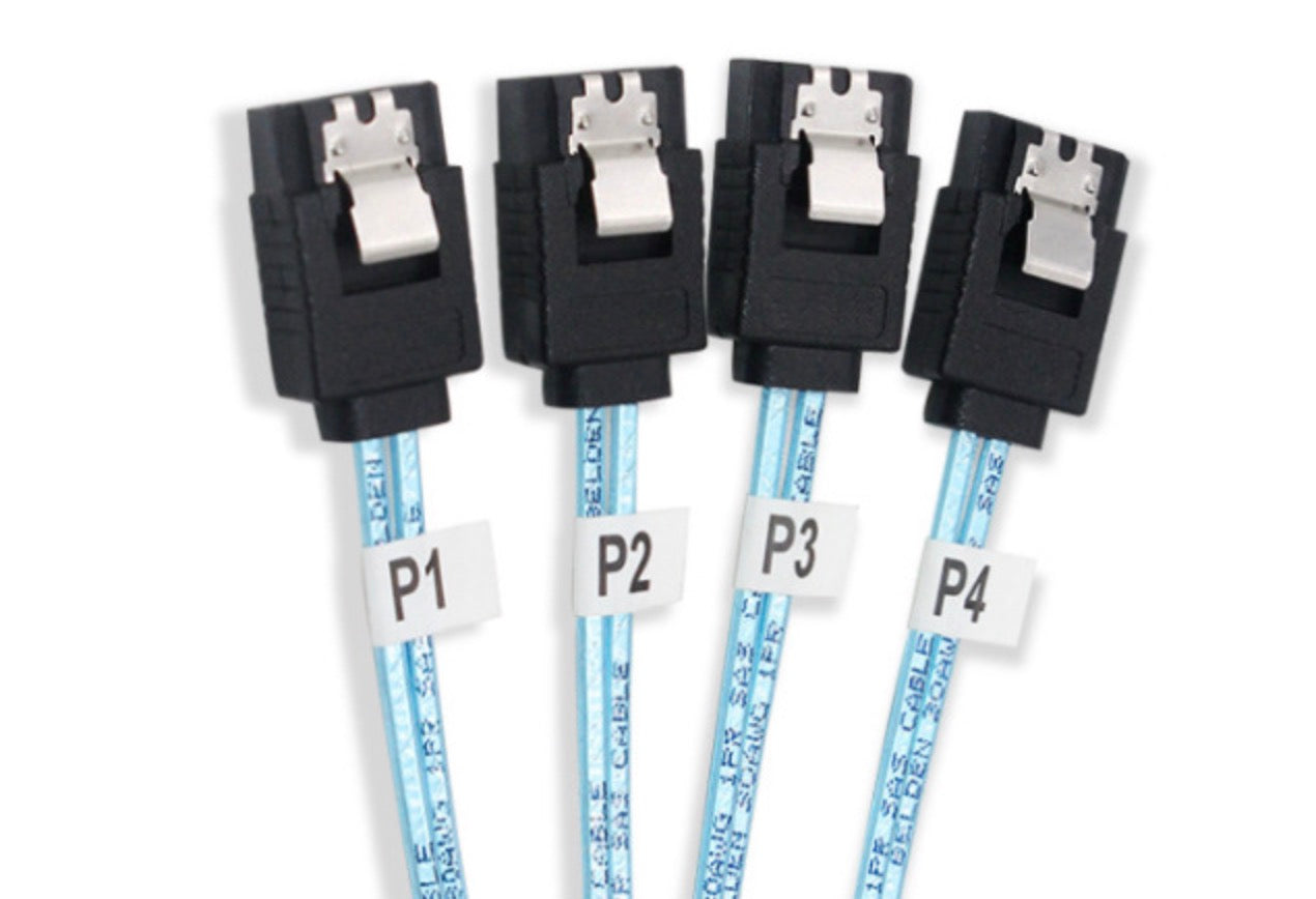 Internal Mini-SAS 36Pin SFF-8087 to 4 x SATA 7Pin Data Cable