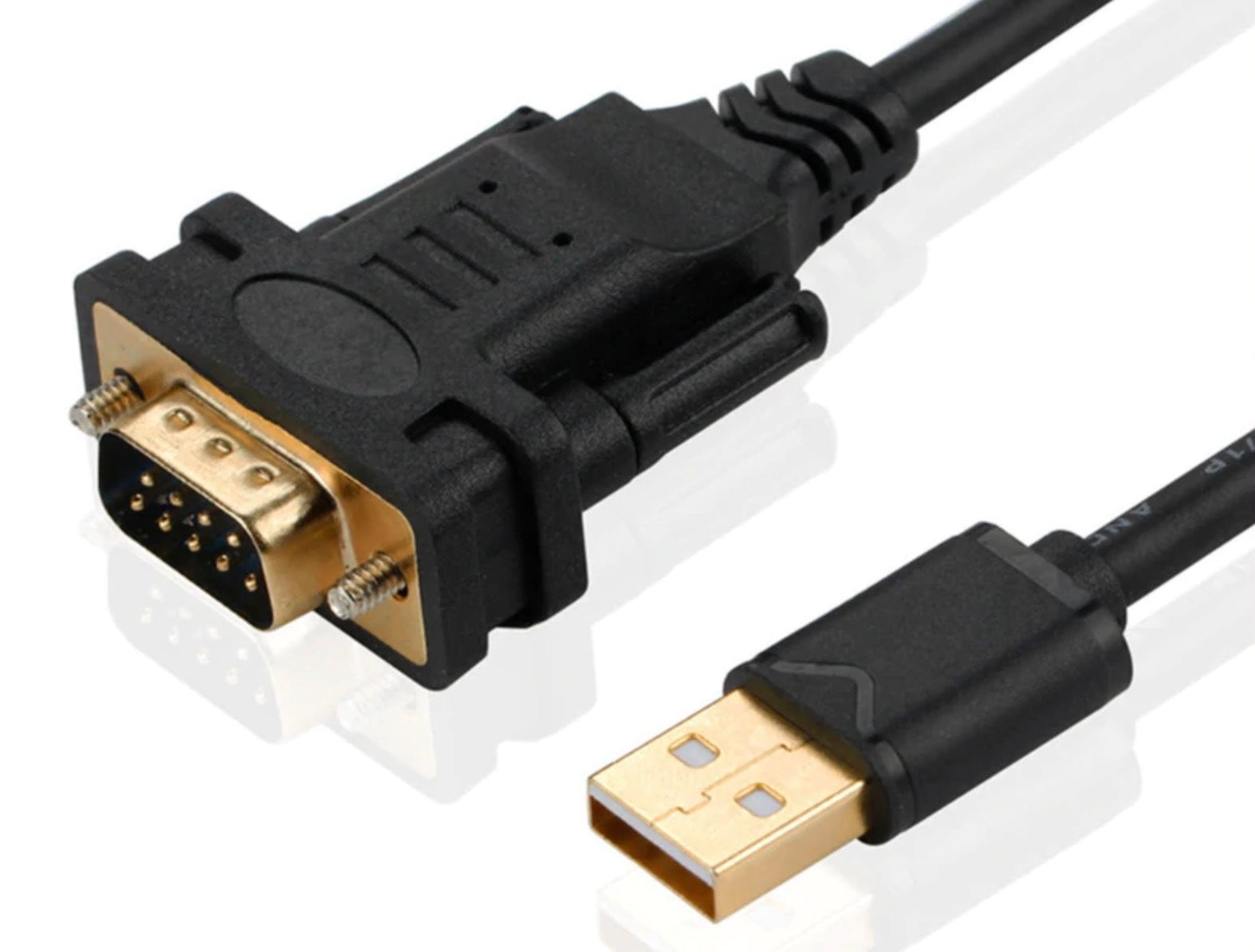 USB 2.0 A Male to DB9 RS232 Male Serial Cable with FTDL Chipset