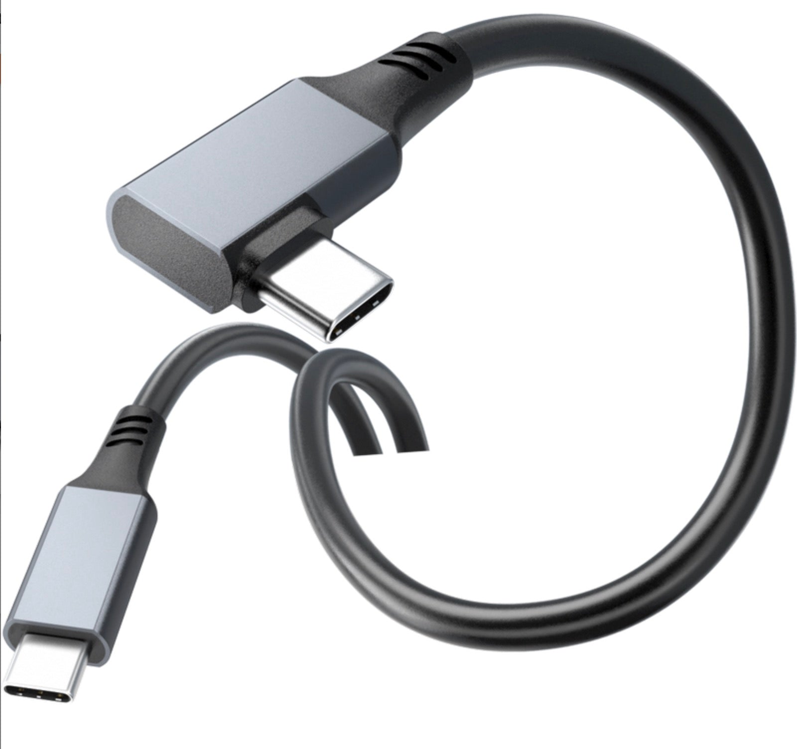 USB-C Male to Angled Male 3A 5Gbps Data Charge Cable USB 3.2 Gen 1 For Oculus Quest 2 VR Link 5m / 6m