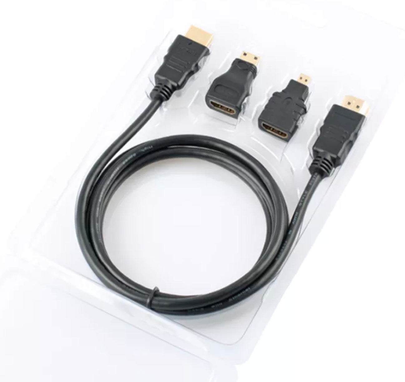 3 in 1 HDMI Cable Kit Including HDMI Mini + HDMI Micro Adapters