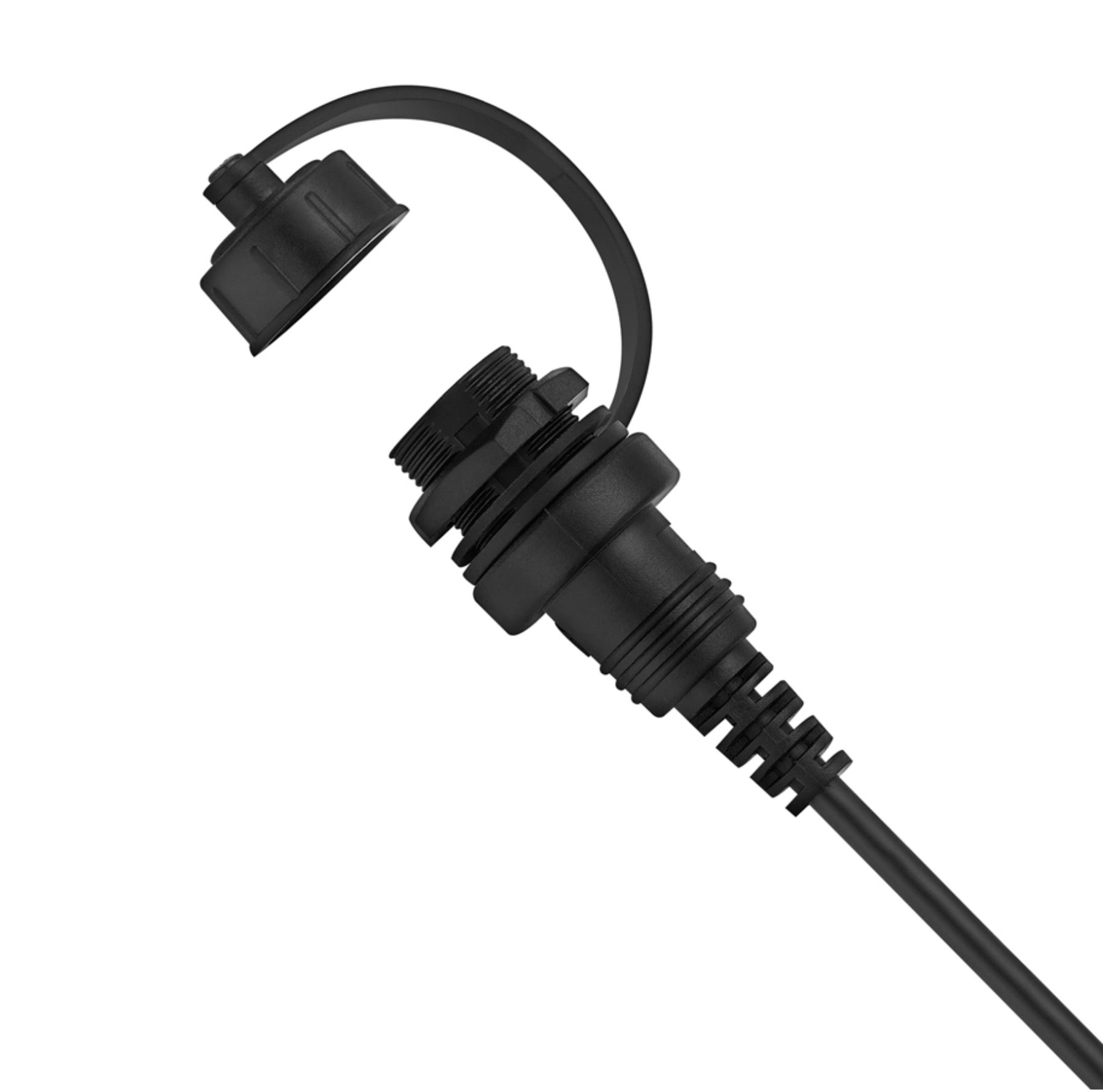 USB-C Male to Female Dashboard Flush Panel Mount Extension Cable For Car Truck Boat Motorcycle 0.3m