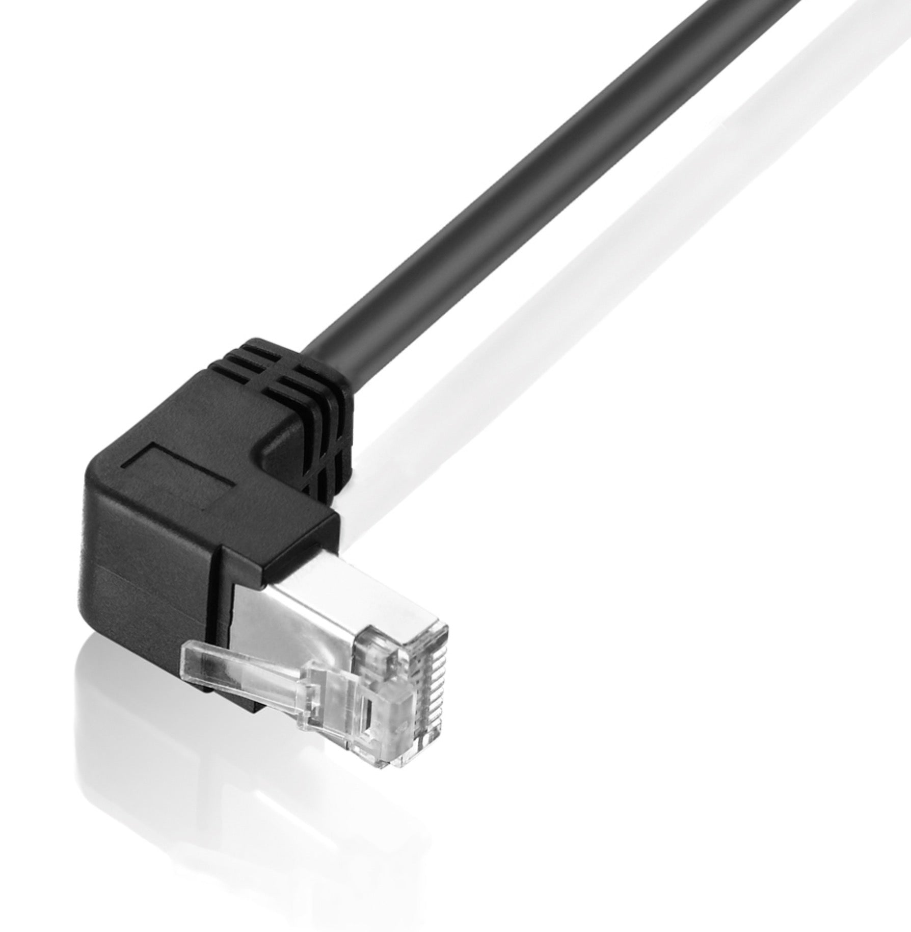 RJ45 Male to Female Ethernet Extension Cable – 1m Shielded CAT6/5e/5 Panel Mount LAN Extender