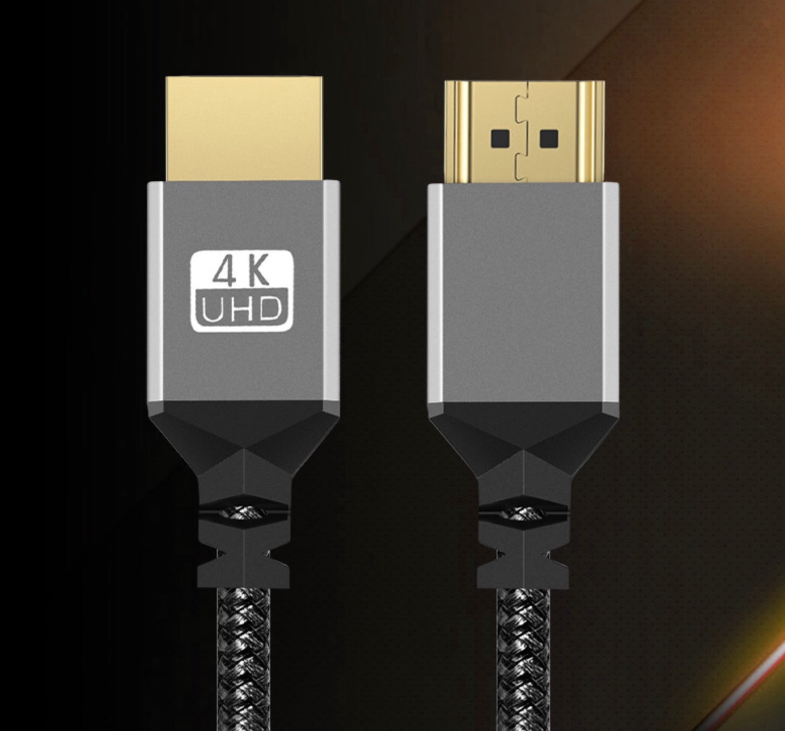 HDMI 2.0 4K@60Hz Male to Male Video braided Cable 0.3m