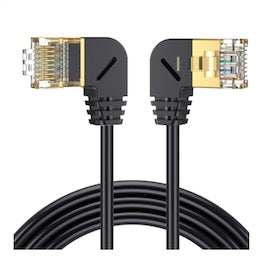 CAT8 RJ45 Ethernet Cable 40Gbps 2000Mhz High Speed Gigabit SFTP LAN Network (Left to Left) 0.5m