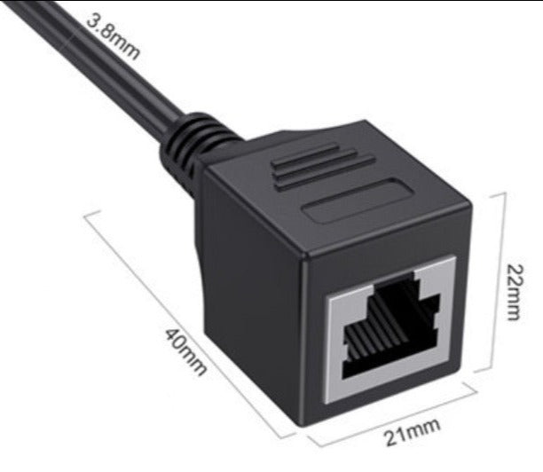 Cat 8 SuperSpeed 40 Gbps RJ45 Ethernet Male to Female Network Extension Cable