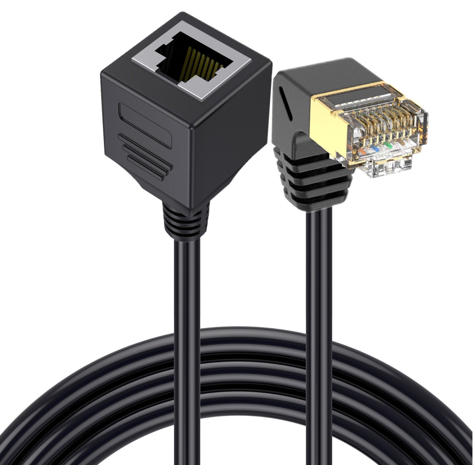90/180/270 Degree Right Angle RJ45 Male to Female Cat5/6 Ethernet LAN Extension Adapter Cable Screw panel mount Ethernet 30cm - 7 90/180/270 Degree Right Angle RJ45 Male to Female Cat5/6 Ethernet LAN Extension Adapter Cable Screw panel mount Ethernet 30cm - 7