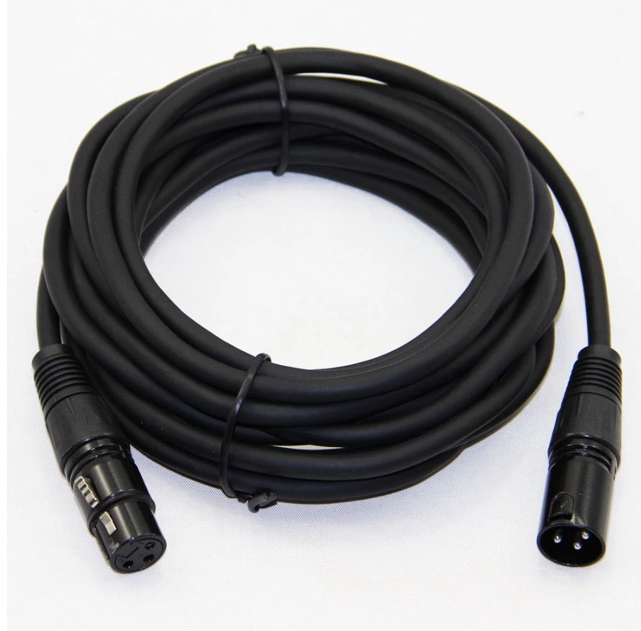 XLR 3 pin Male to XLR Female Audio Microphone Cable 5m