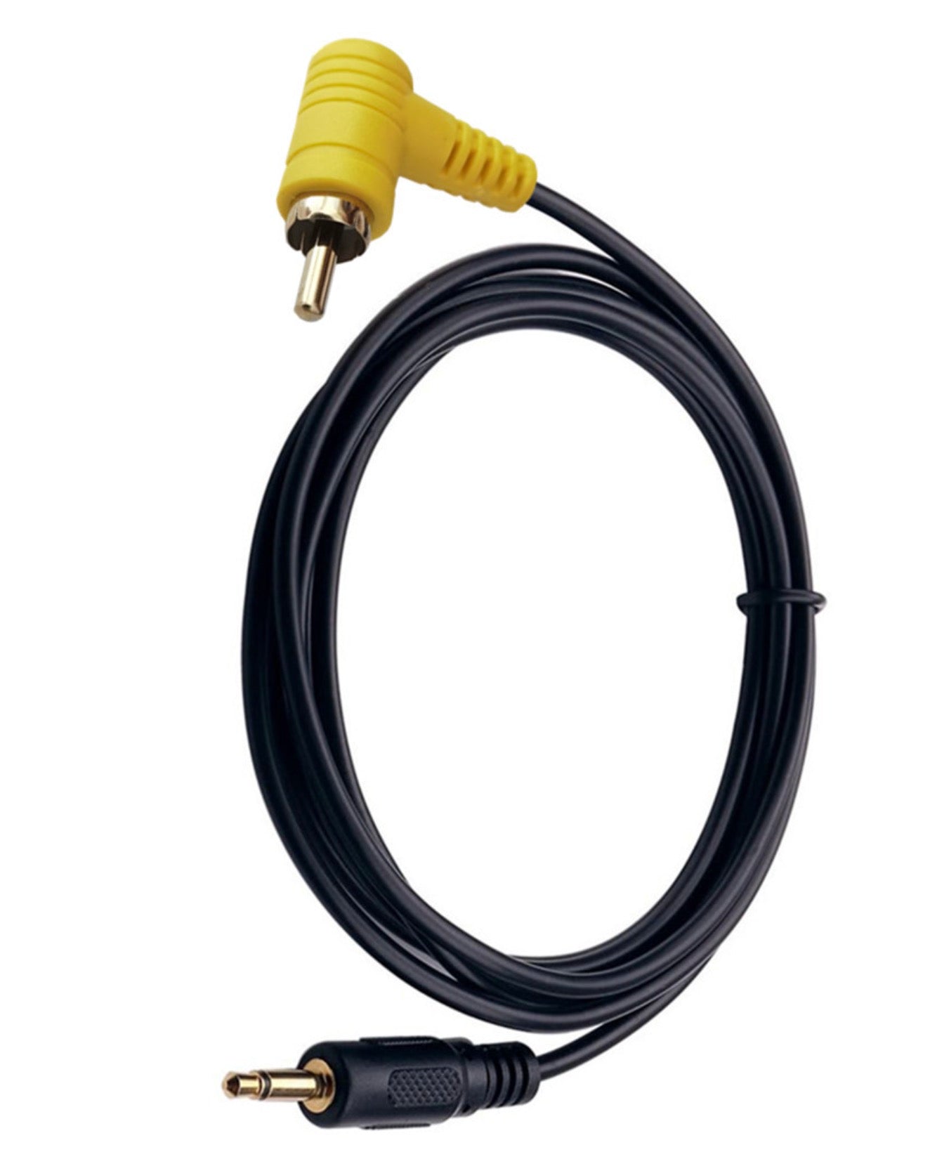 3.5mm 1/8 inch Mono Male Plug to 90 Degree Angled RCA Male Jack Audio Cable 1.8m