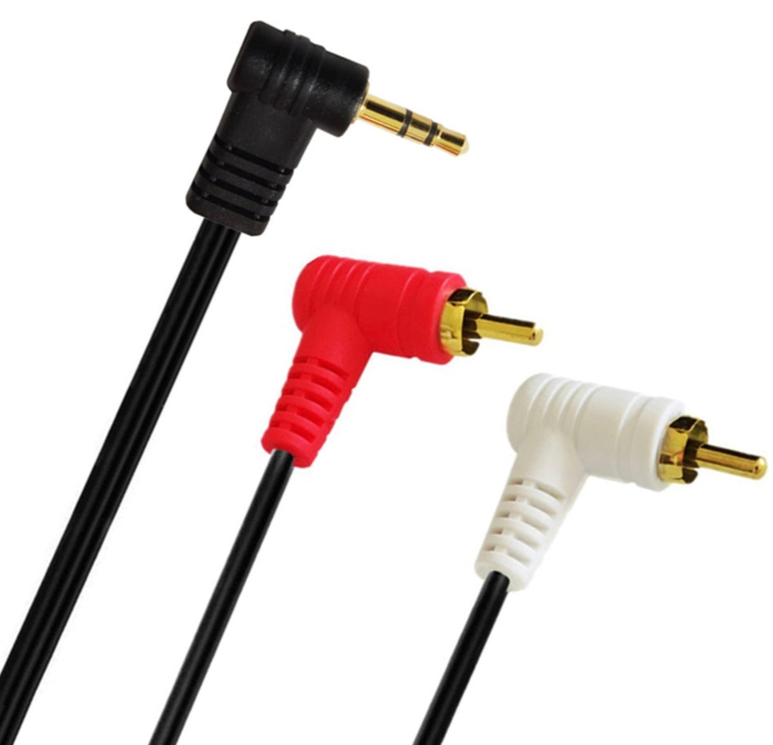3.5mm 1/8 Stereo Mini Jack Male to 2 Male RCA Audio Splitter Cable