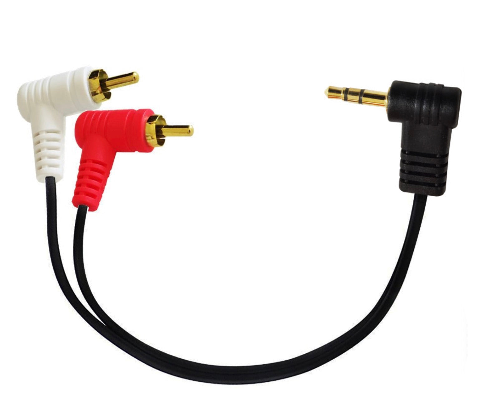 3.5mm 1/8 Stereo Mini Jack Male to 2 Male RCA Audio Splitter Cable