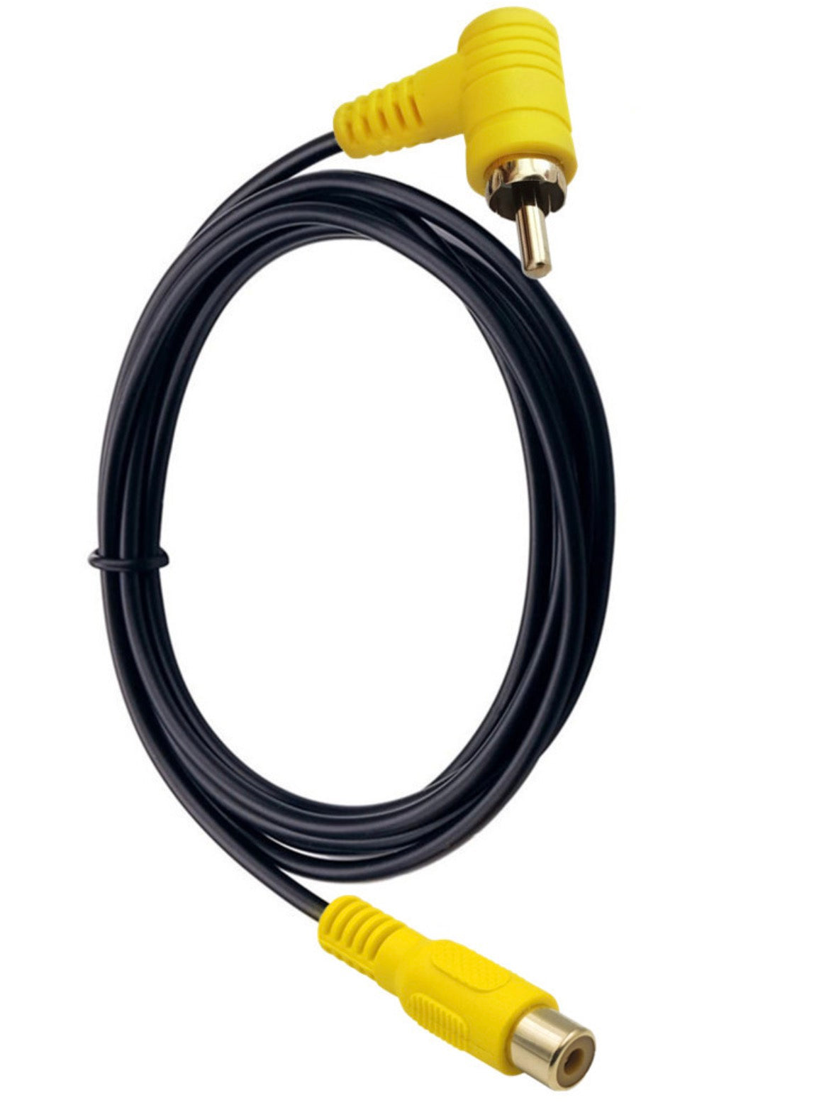 RCA Phono Angled Male to Straight female Composite Audio Video Cable