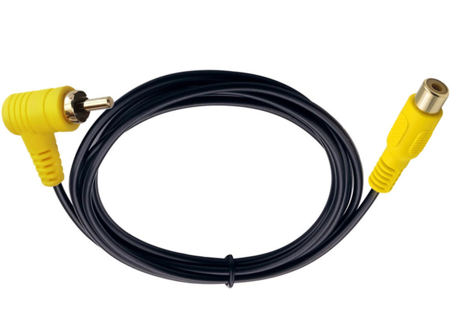 RCA Male to Female Composite Video Extension Cable – Angled Phono Lead