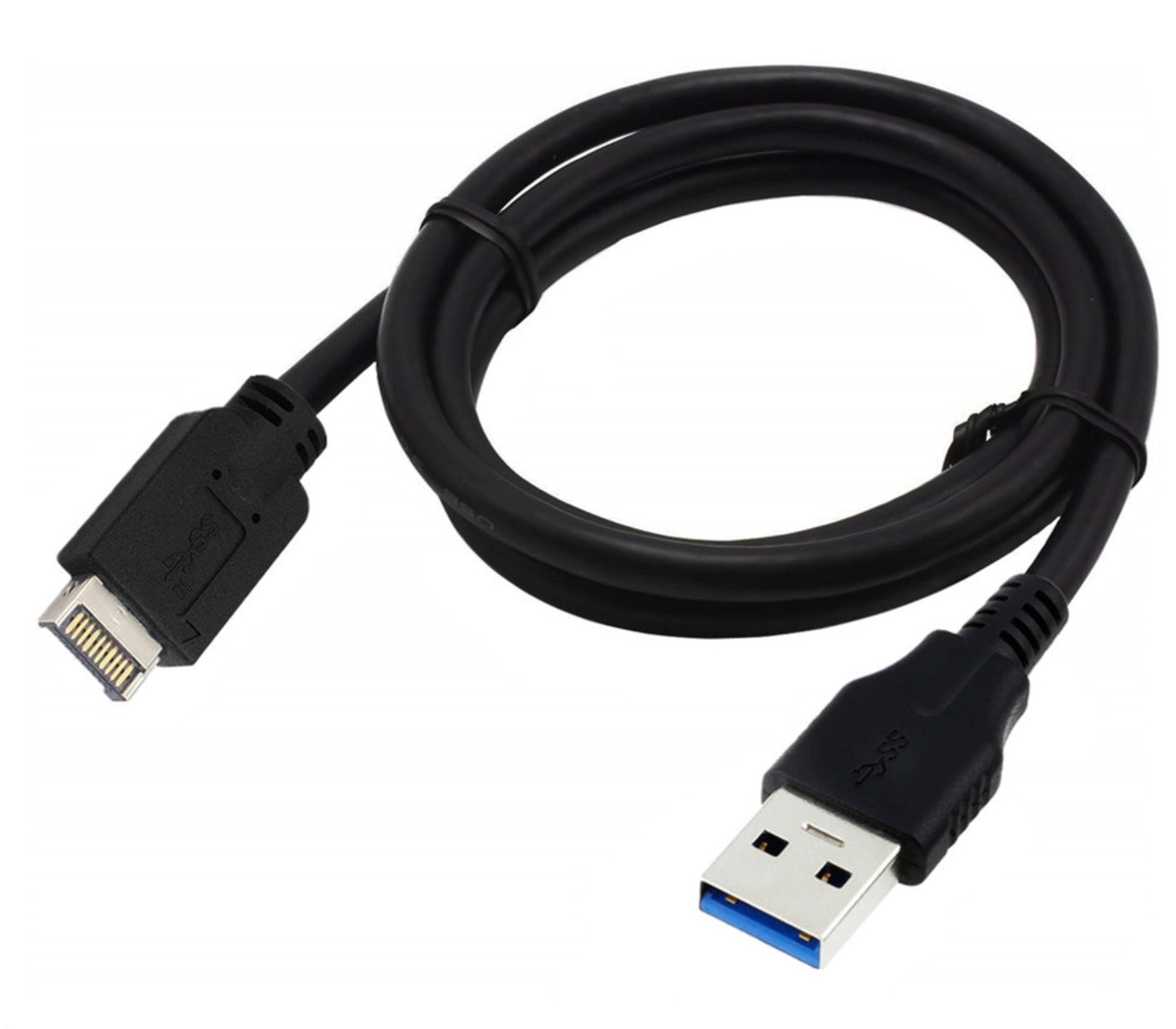 USB 3.1 Type E 24-pin Front Panel Header to USB 3.0 Type-A Male Extension Cable 0.5m