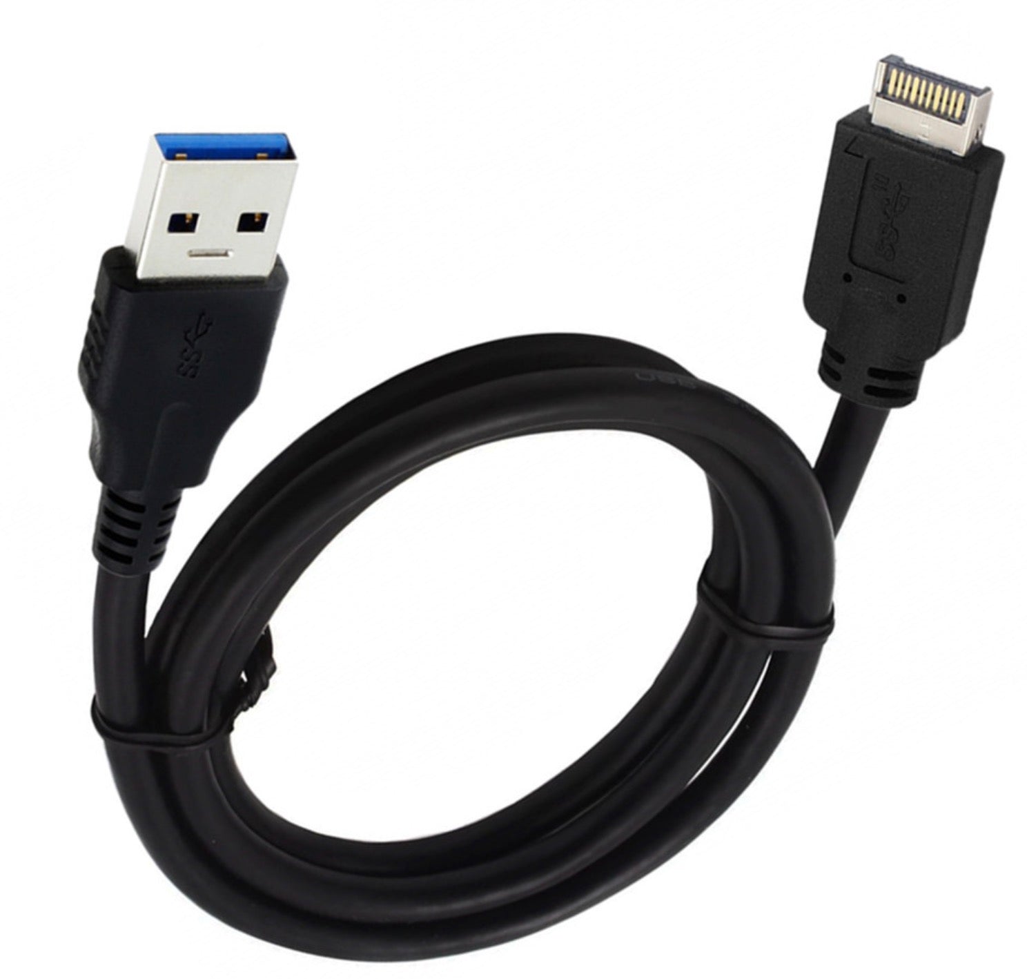 USB 3.1 Type E 24-pin Front Panel Header to USB 3.0 Type-A Male Extension Cable 0.5m