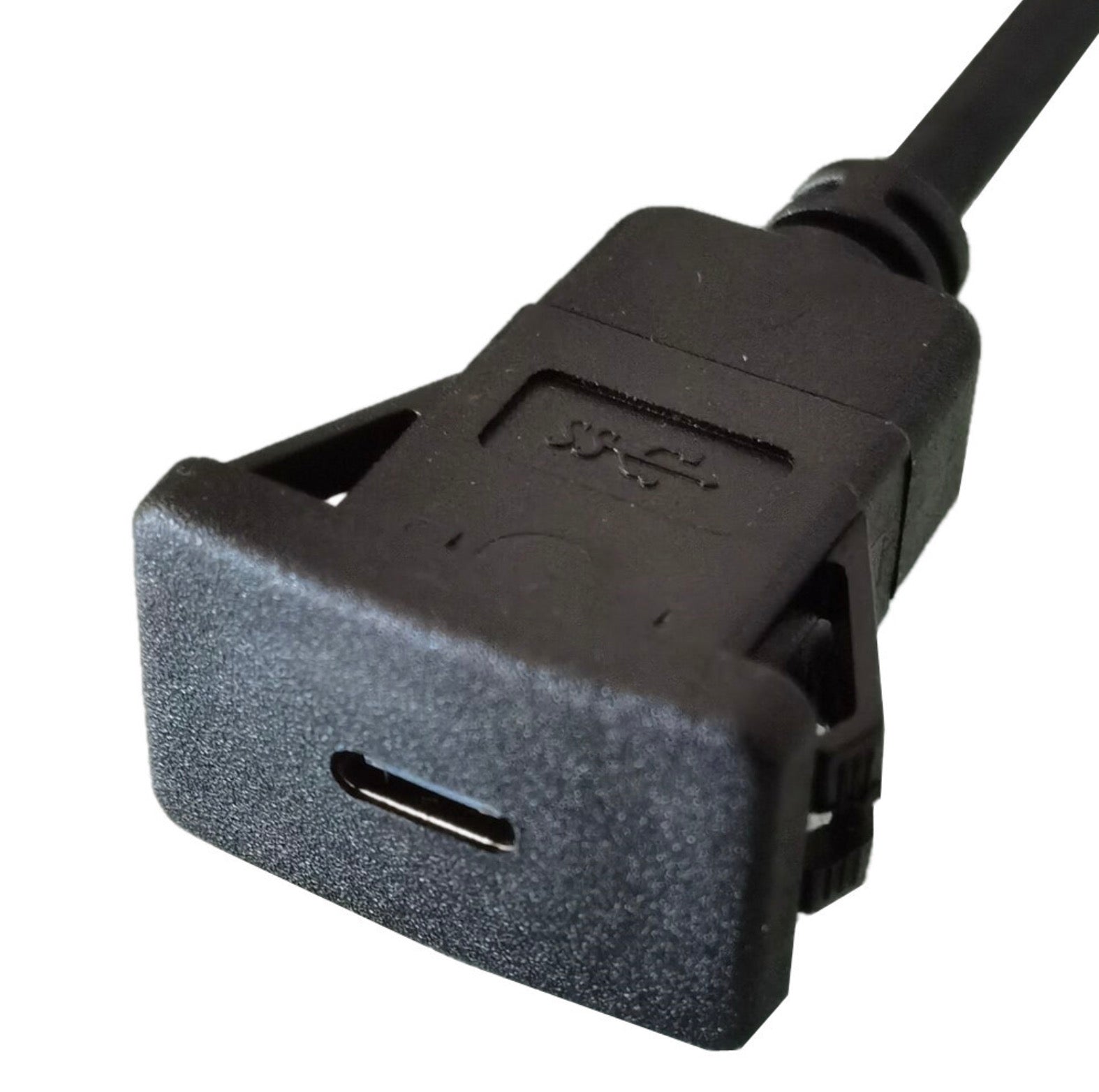 USB 3.1 Type C Male to Female Flush Panel Mount Extension Cable 3A 10Gb/s