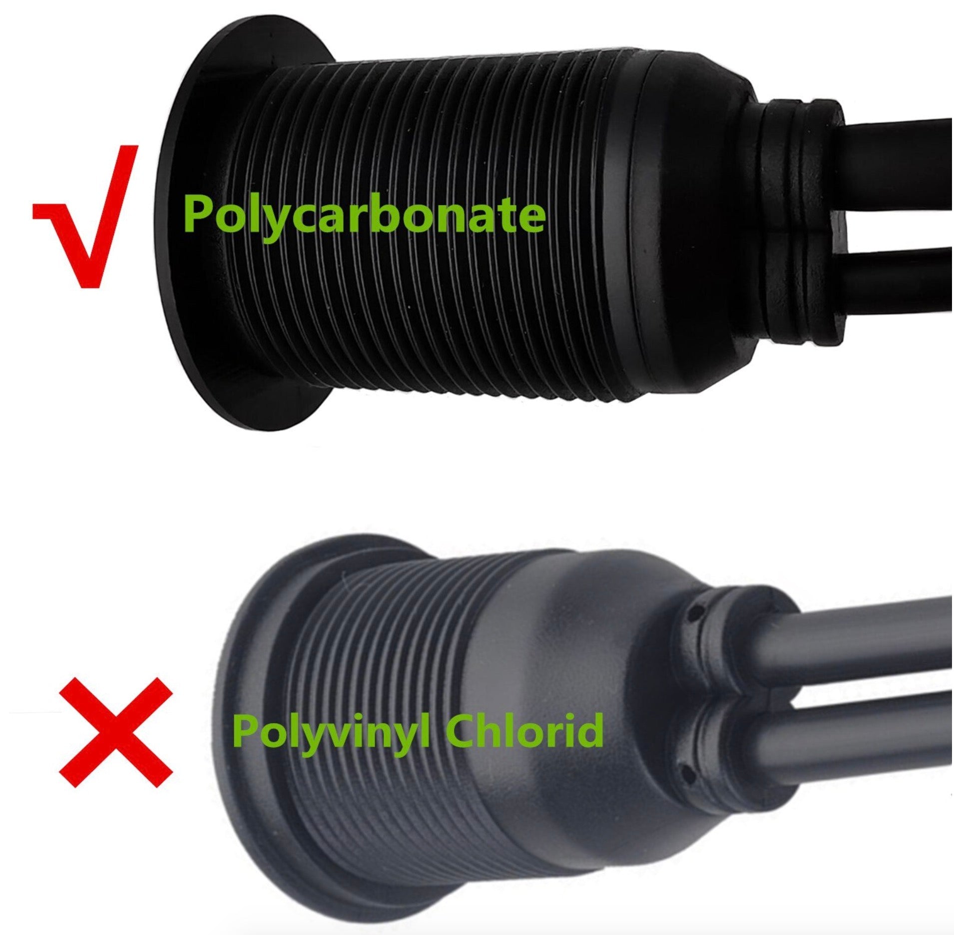 Dual Port USB 2.0 Panel Flush Mount with LED light Extension Cable for Car Truck Boat Motorcycle Dashboard 1m