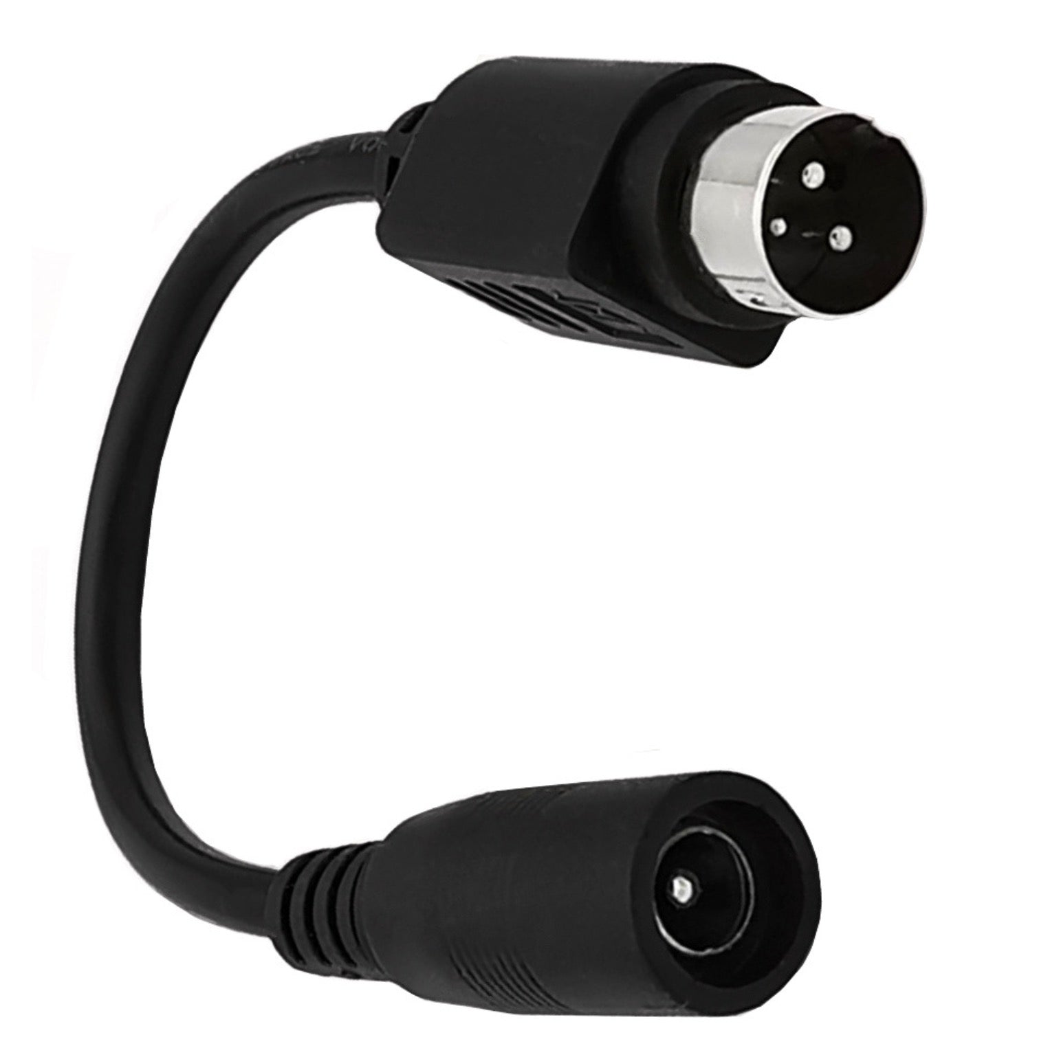 Mini Din 3 Pin Male to 5.5 x 2.1mm Female DC Power Cable 0.15m