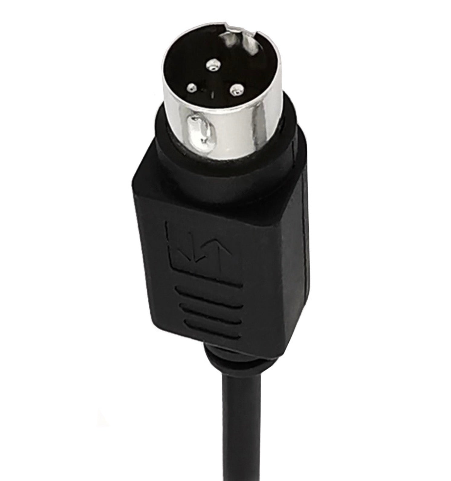 Mini Din 3 Pin Male to 5.5 x 2.1mm Female DC Power Cable 0.15m