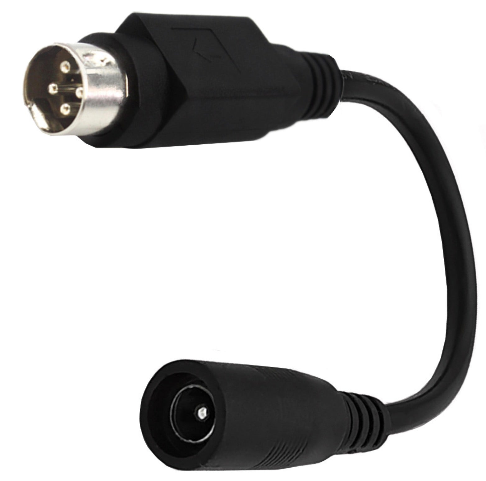 Mini Din 4 Pin Male to 5.5 x 2.1mm Female DC Power Cable 0.15m