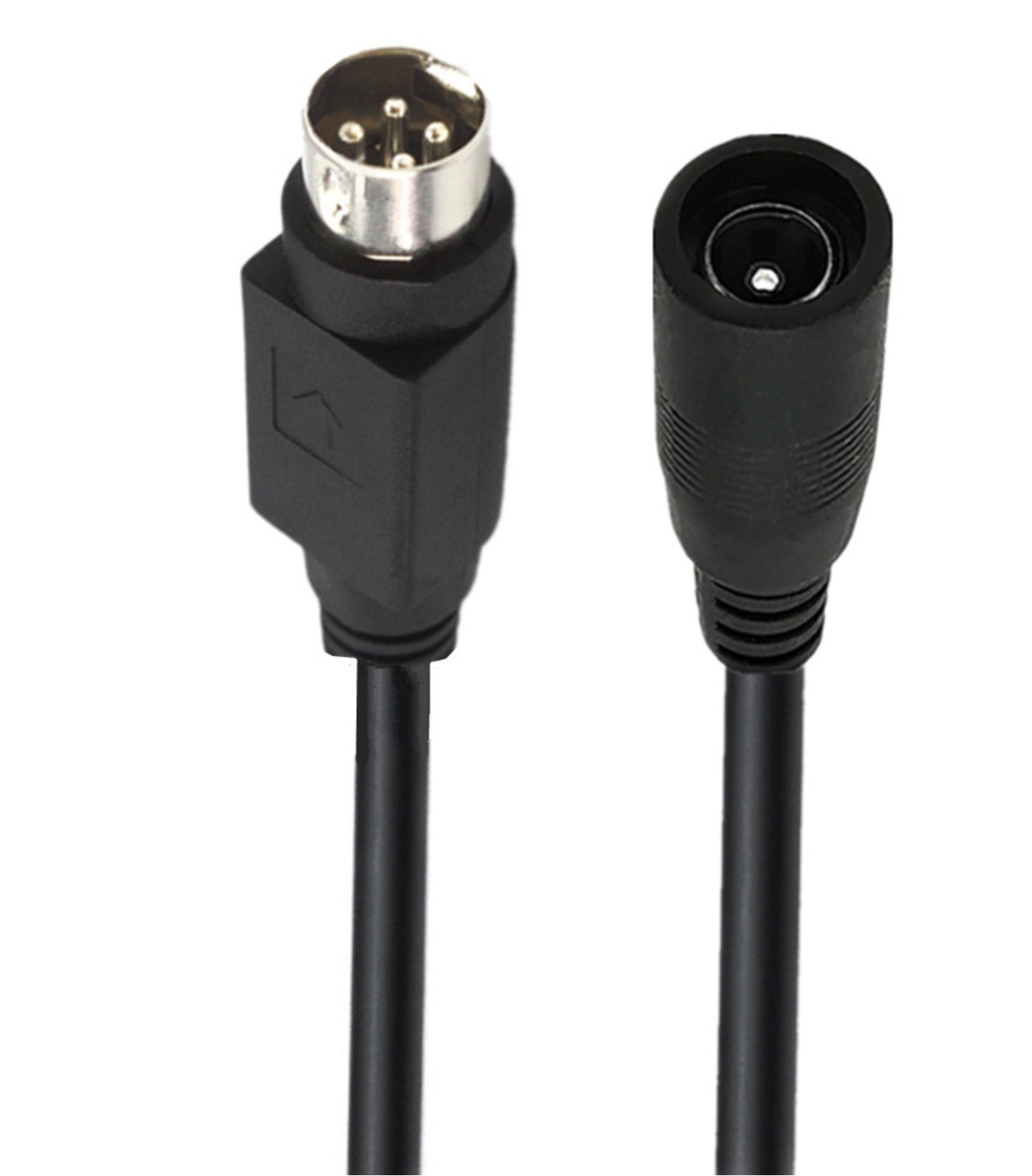 Mini Din 4 Pin Male to 5.5 x 2.1mm Female DC Power Cable 0.15m
